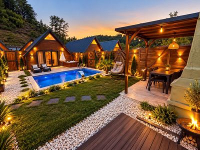 SAPANCA'DA DOĞAYLA İÇİÇE LÜKS 10 BUNGALOVLU YATIRIMA HAZIR TESİS — fotoğraf 18